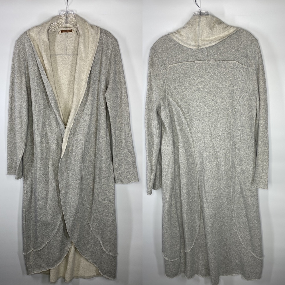 Soft Surroundings Mountain Side Gray Open Front Cardigan Size XS